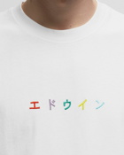 Edwin Katakana Embroidery Ts White - Mens - Shortsleeves