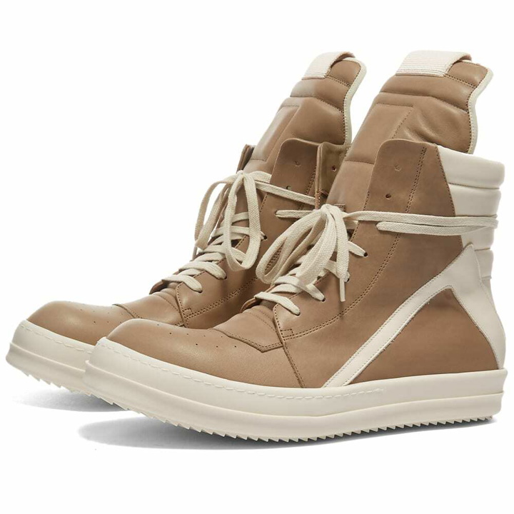 Photo: Rick Owens Men's Geobasket Sneakers in Dark Pearl