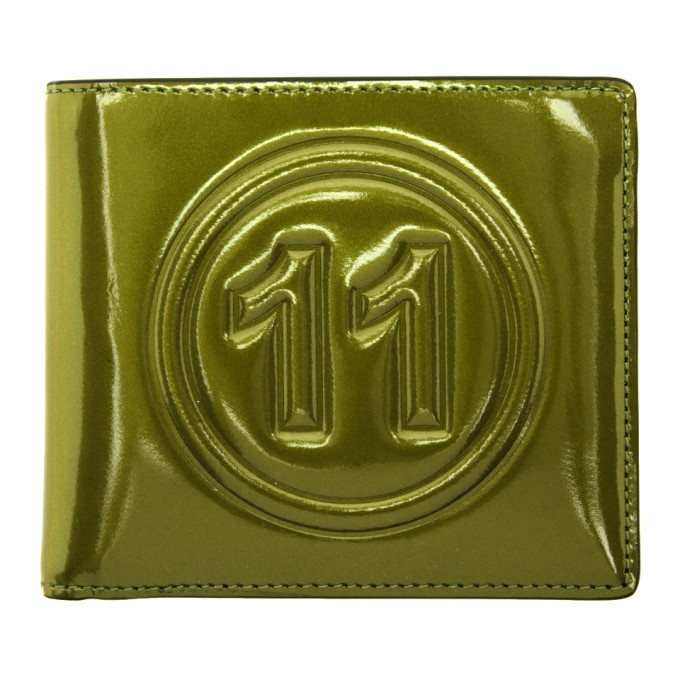 Photo: Maison Margiela Green Metallic Wallet