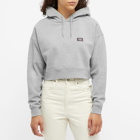 Dickies Women's Oakport Cropped Hoody in Grey Melange