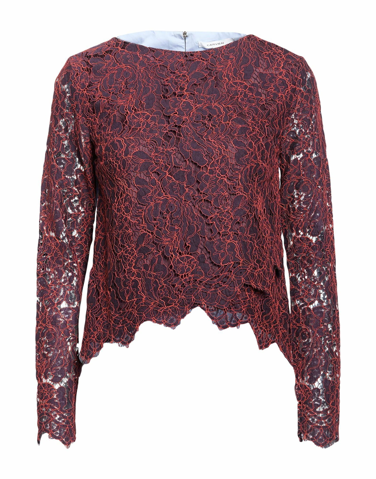 Carven Womens Top Burgundy