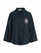 Jijil Womens Shirt in Navy