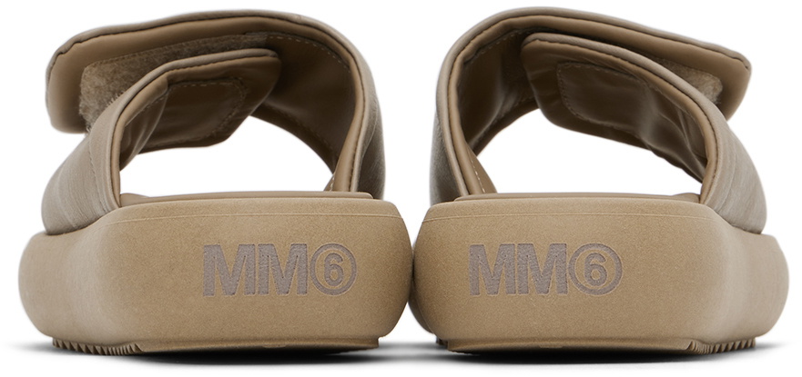 MM6 Maison Margiela Kids Tan Printed Sandals