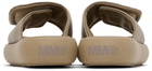 MM6 Maison Margiela Kids Tan Printed Sandals