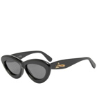 Loewe Eyewear Women's Cat-Eye Sunglasses in Black 