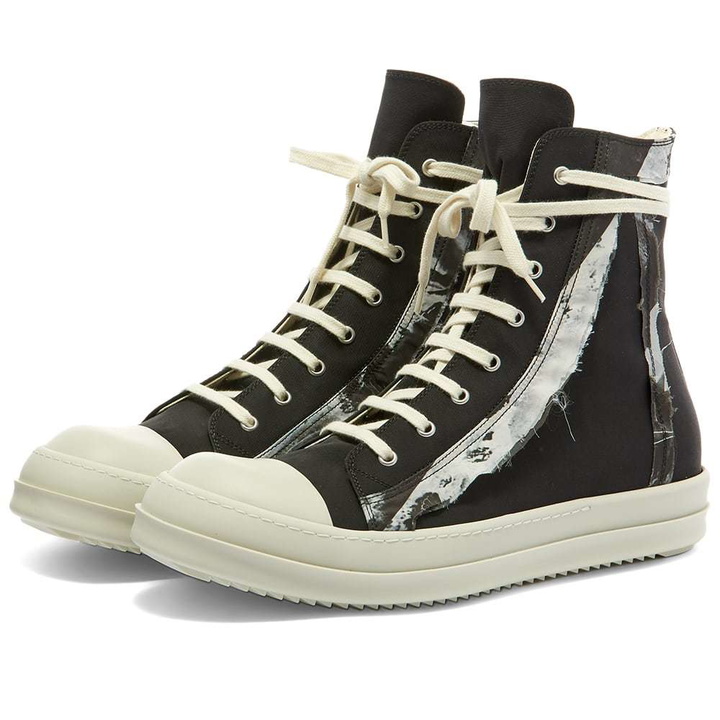 Photo: Rick Owens DRKSHDW Nylon Detail High Top Sneaker