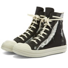 Rick Owens DRKSHDW Nylon Detail High Top Sneaker