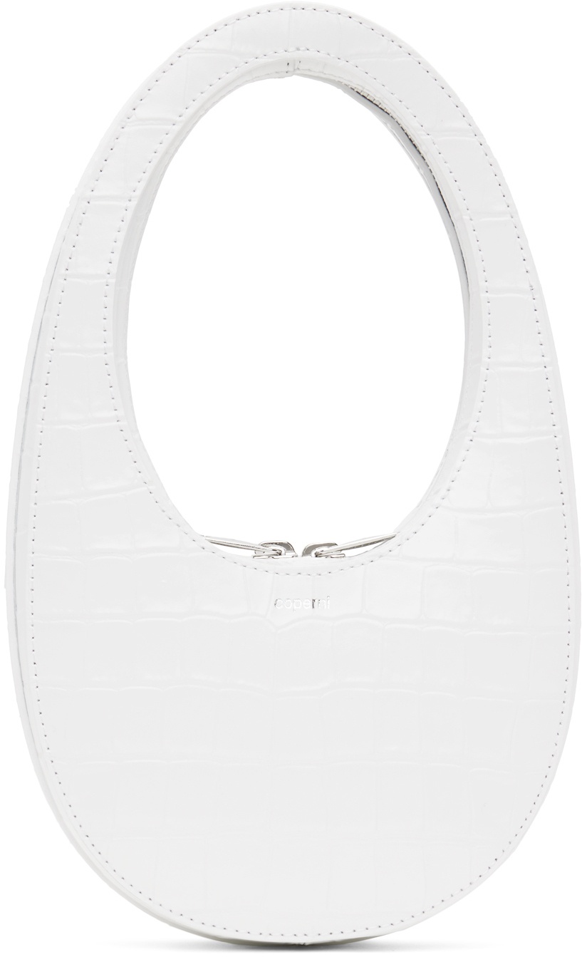 Photo: Coperni White Croco Mini Swipe Bag