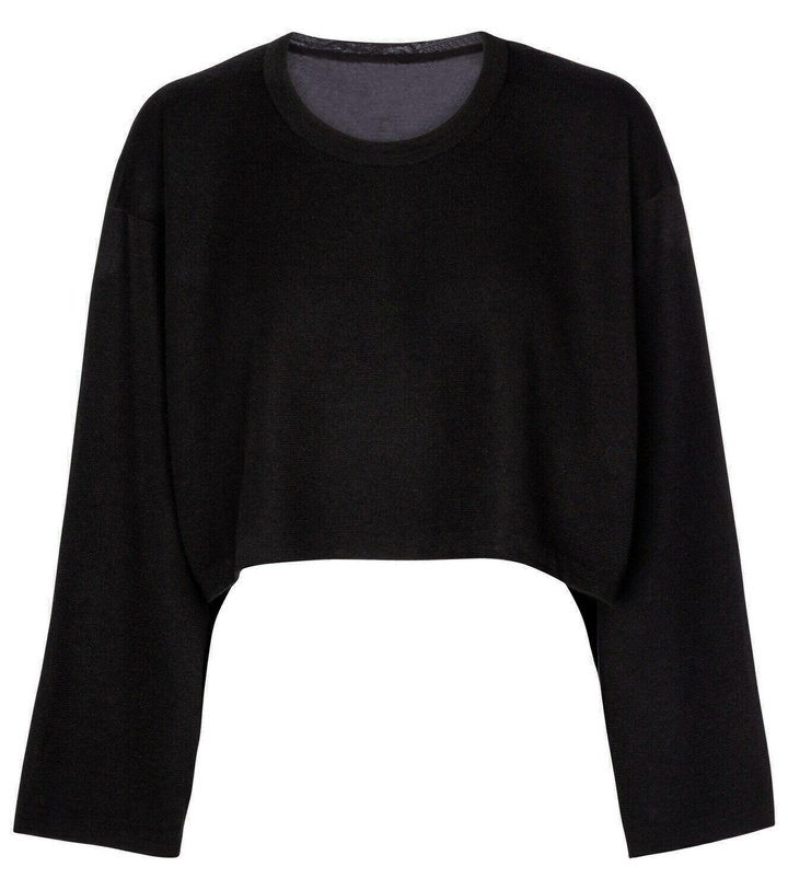 Photo: Alaïa Cropped cashmere and silk sweater