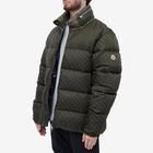 Moncler Men's Nijma Mongrammed Down Jacket in Green