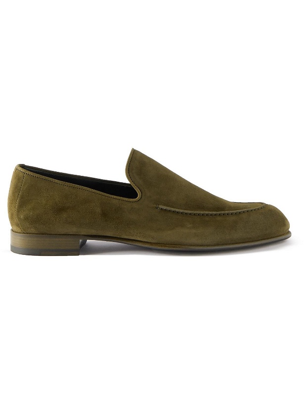 Photo: Brioni - Suede Loafers - Green