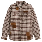 Story mfg. Men's Harvest Padded Overshirt in Scarecrow Puffy
