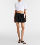 Wardrobe.NYC Gathered miniskirt