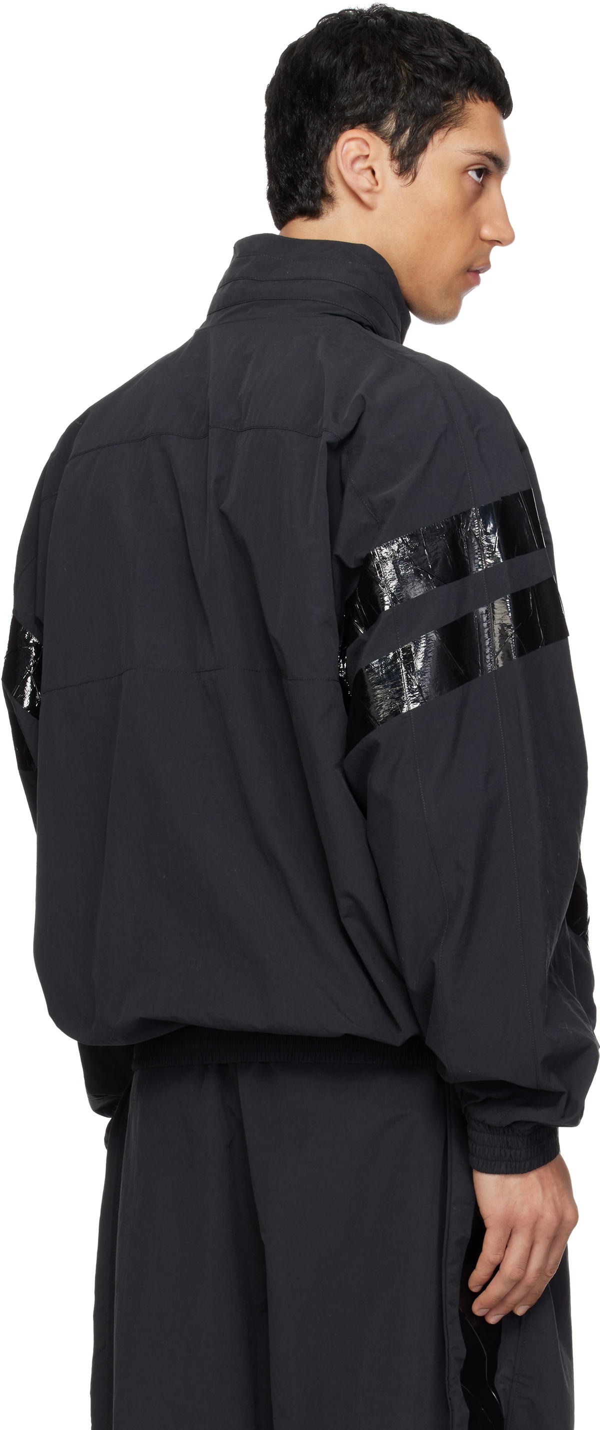 VETEMENTS Black Taped Track Jacket