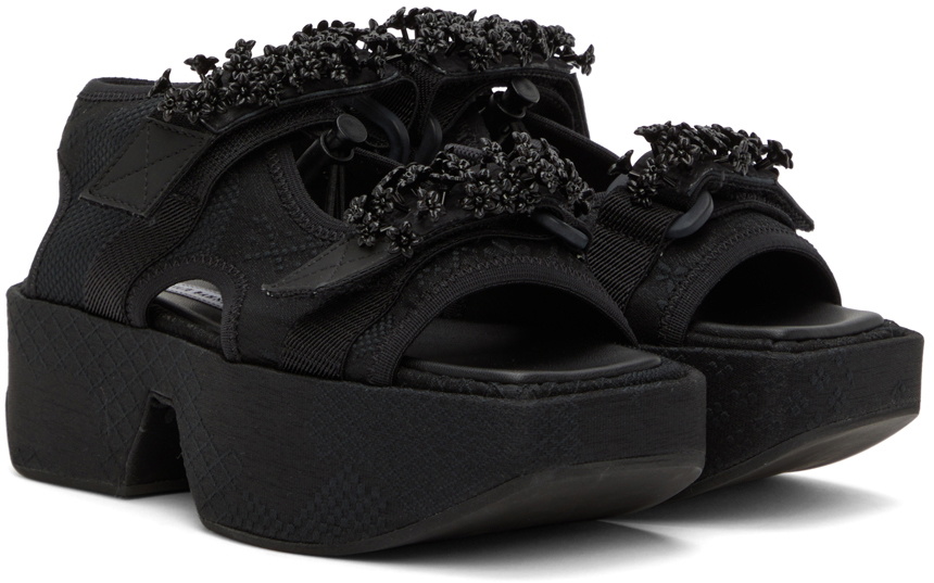 Cecilie Bahnsen Black May Platform Sandals