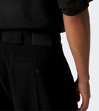 Balenciaga Wool twill barrel-leg pants