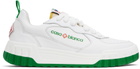 Casablanca White & Green 'The Court' Sneakers