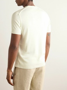 TOM FORD - Placed Rib Slim-Fit Lyocell and Cotton-Blend T-Shirt - Neutrals