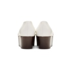 Lemaire White Platform Wedge Slippers