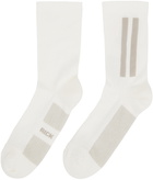 Rick Owens Off-White Glitter Socks