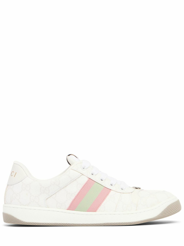 Photo: GUCCI 30mm Screener Canvas Trainer Sneakers
