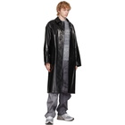 AURALEE Reversible Black and Grey Wool and Cashmere Laminate Coat