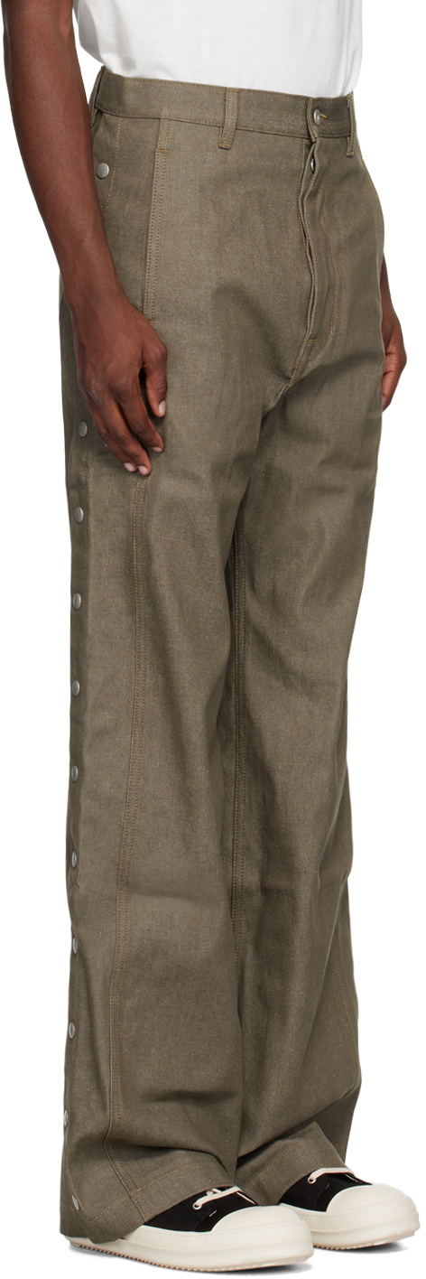 Rick Owens DRKSHDW Khaki Pusher Jeans Rick Owens Drkshdw