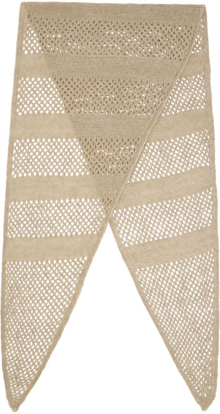 Our Legacy Beige Triangle Scarf Our Legacy