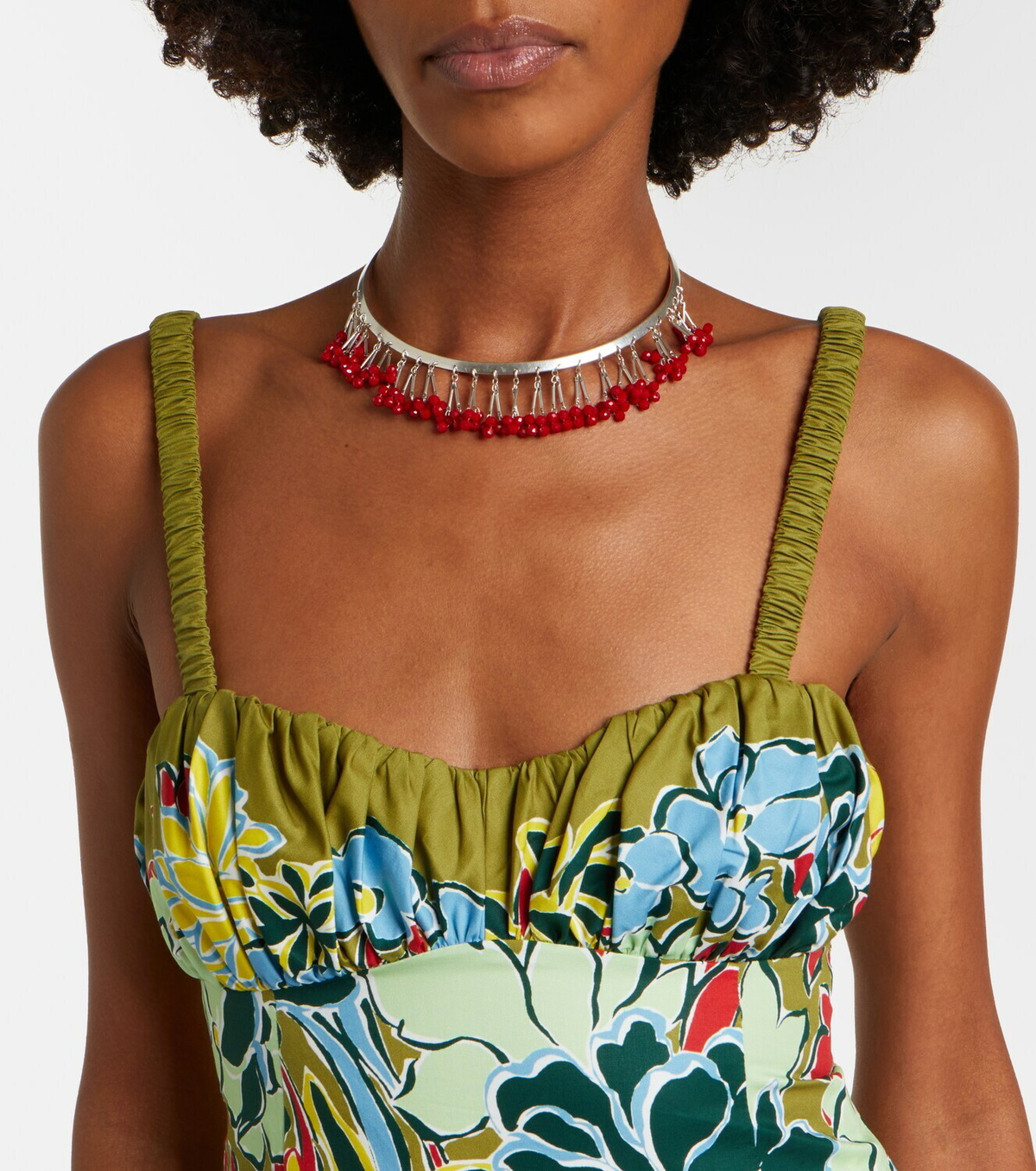 Alémais Solstice floral cotton midi dress