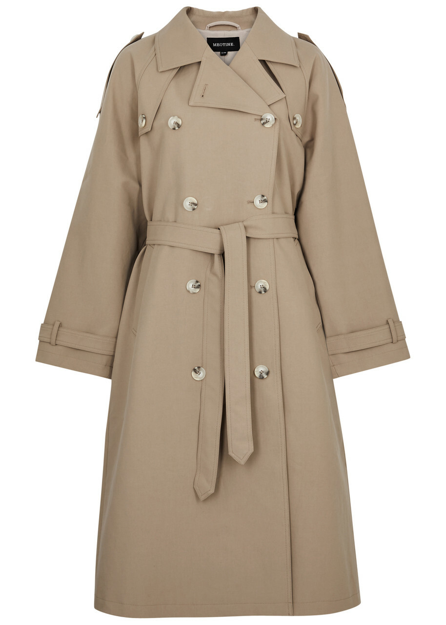 Meotine Bobby Cotton Trench Coat Beige