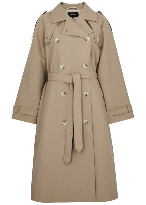 Photo: Meotine Bobby Cotton Trench Coat Beige