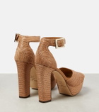 Jimmy Choo Delilah raffia platform sandals