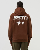 Bstn Brand Sports Logo Heavyweight Hoody Brown - Mens - Hoodies