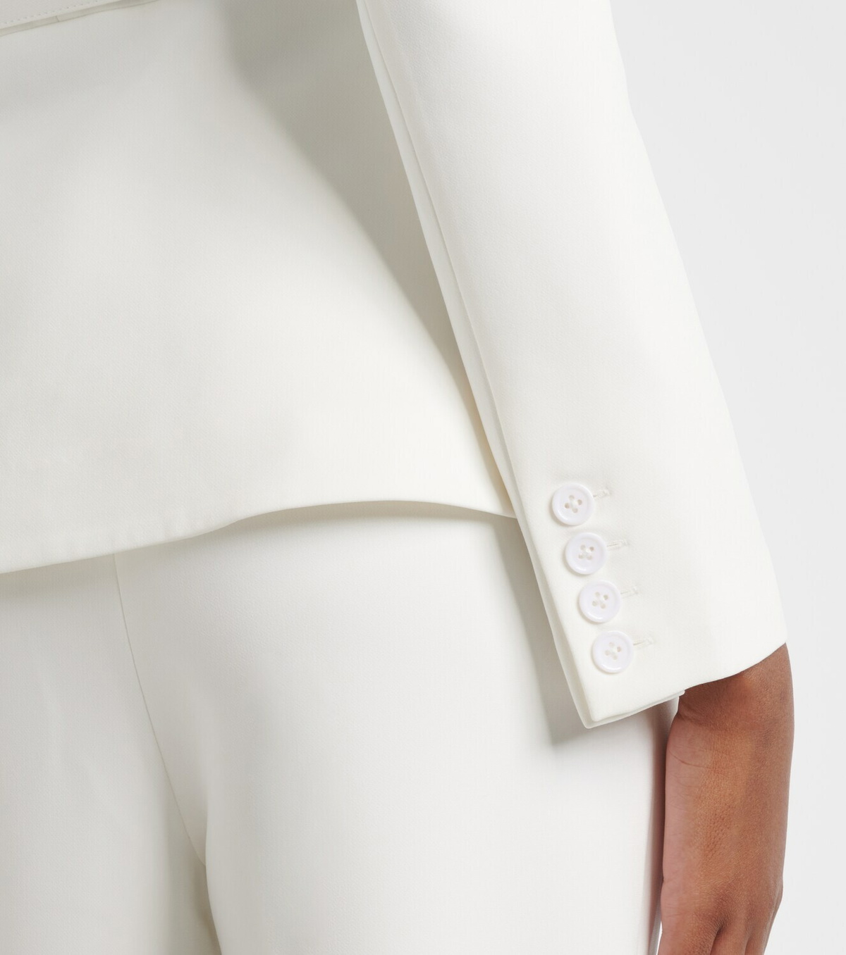 Roland Mouret Floral-appliqué crêpe jacket