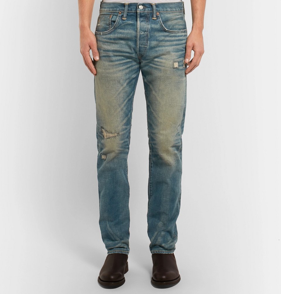 RRL Men's Ridgway Slim-Fit Jeans