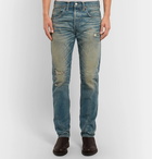 RRL - Ridgway Slim-Fit Distressed Selvedge Denim Jeans - Men - Indigo