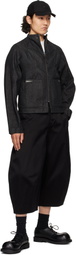 ADER error Black Pintuck Denim Jacket