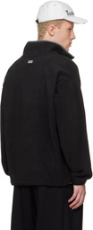 AAPE by A Bathing Ape Black AAPENOW Moonface Half-Zip Sweater