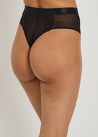 Spanx Sheersense Sculpting Mesh Thong Black