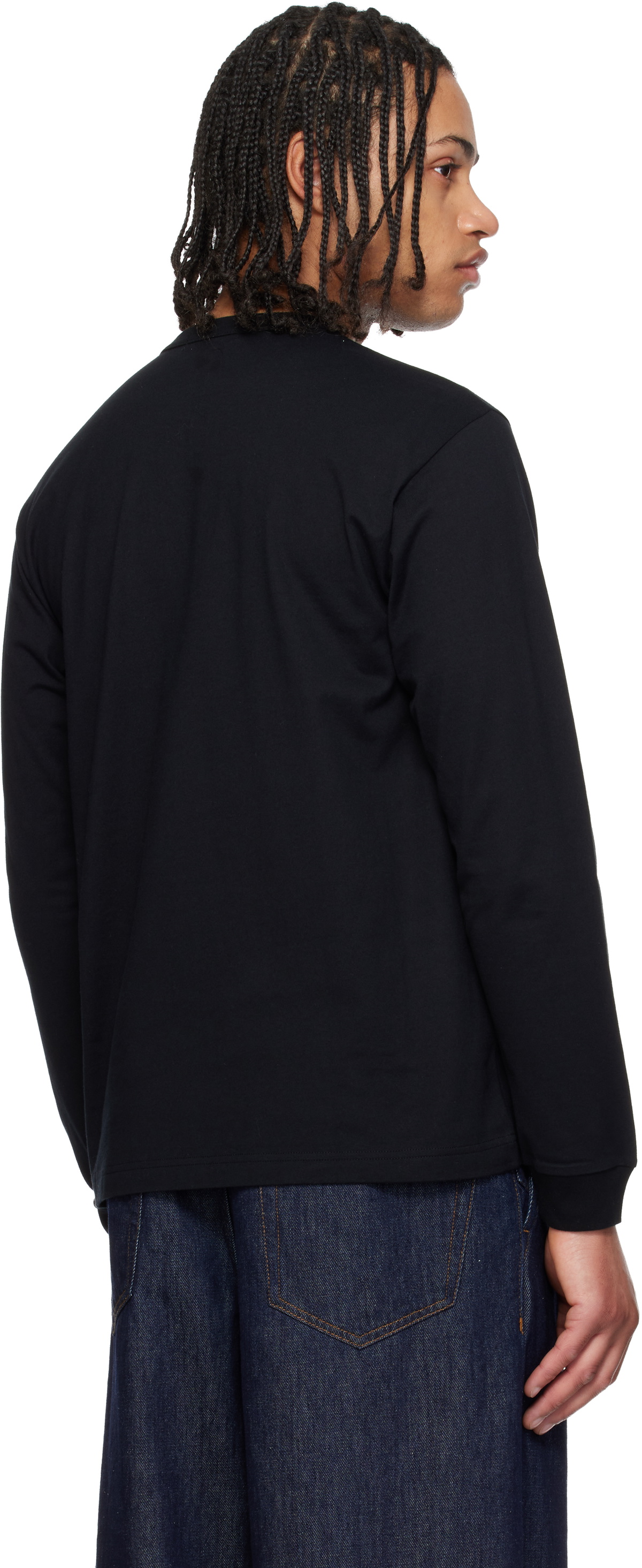 Comme des Garçons Homme Black Pocket LS T-shirt