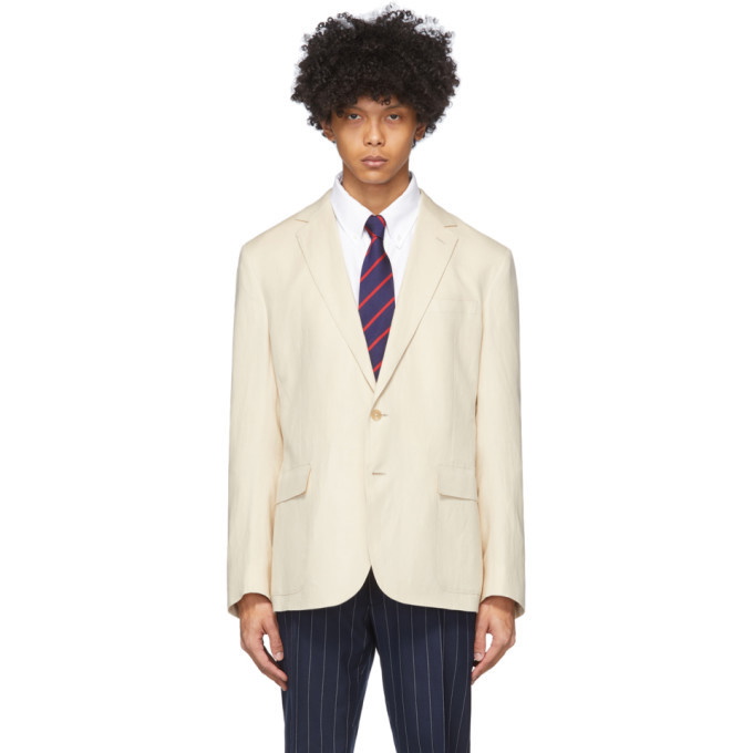 Photo: Ralph Lauren Purple Label Beige Twill Hadley Blazer