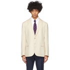 Ralph Lauren Purple Label Beige Twill Hadley Blazer