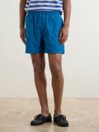 Noah - Straight-Leg Cotton-Canvas Shorts - Blue