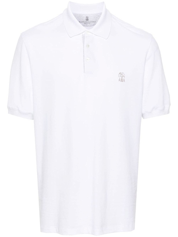 Photo: BRUNELLO CUCINELLI - Logo Cotton Polo Shirt