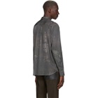 LHomme Rouge Grey Faded Curtain Shirt