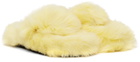 Acne Studios Yellow Shearling Sandals