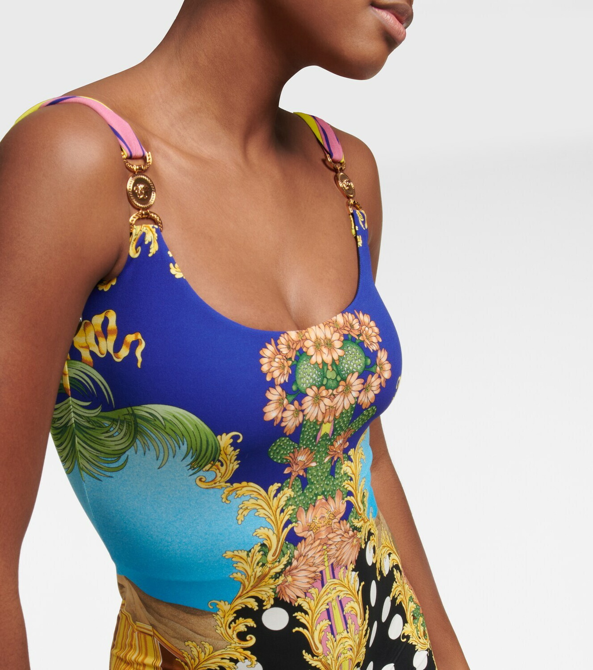 Versace Medusa Palm Springs flared jumpsuit
