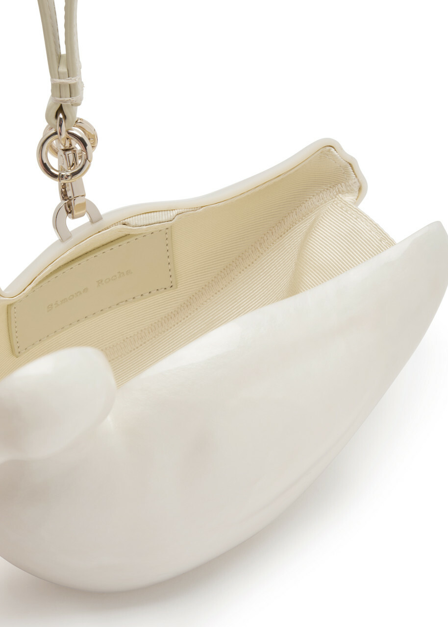 Simone Rocha Duck Pearlescent Acrylic Cross-body bag - Pearl - One