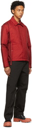 Craig Green Red Quilted Skin Jacket