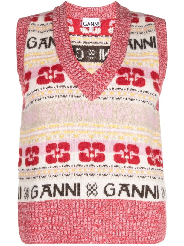 Photo: GANNI - Logo Wool Vest